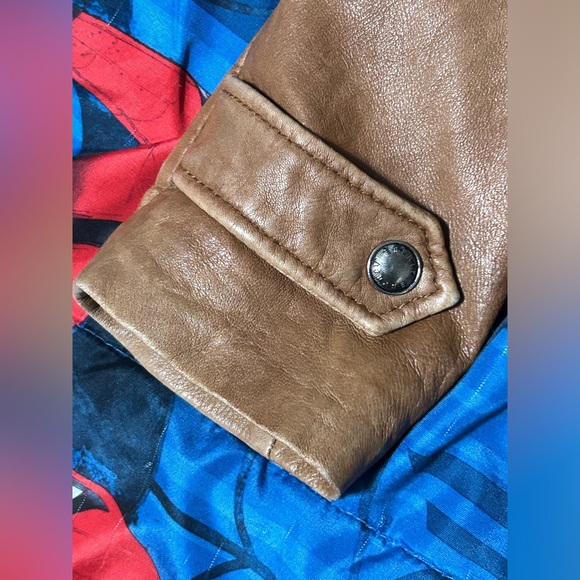 Vintage Esprit Distressed Lamb Leather Jacket - Picture 7 of 8